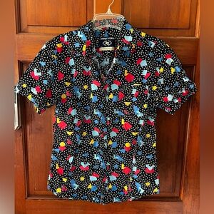 Amongst Others American Legacy Geometric Print Button Up Shirt Men’s Medium